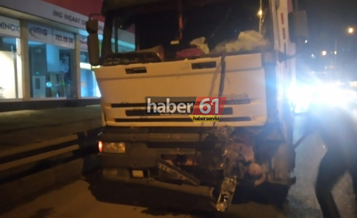 Trabzon'da tır kamyona çarptı! Ölümden döndüler...