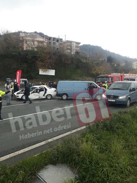 Trabzon'da kaza: 6 yaralı