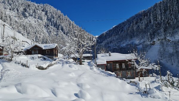 Rize'de 43 köy yolu ulaşıma kapandı