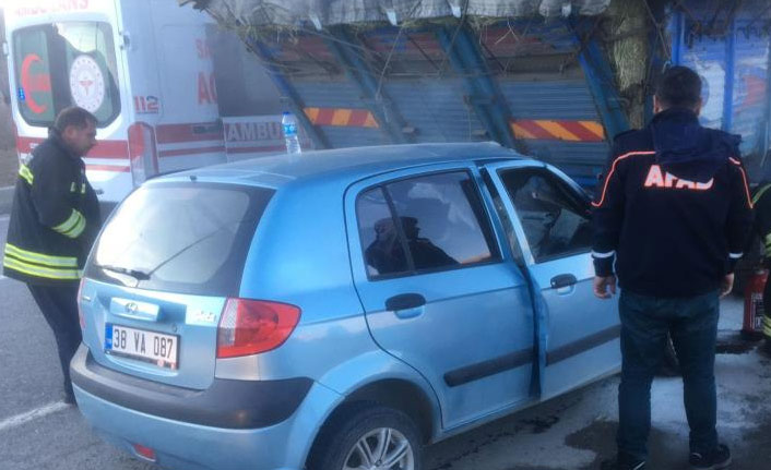 Bayburt'ta kaza: 1 kişi yaralandı