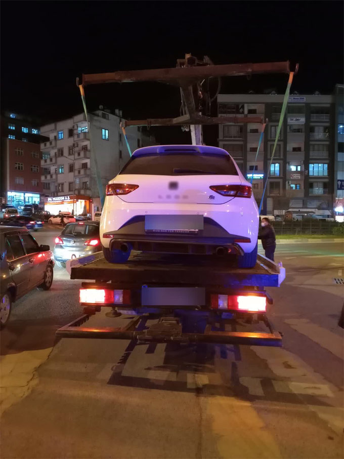 Trabzon'da drift ve abart egzoza ceza