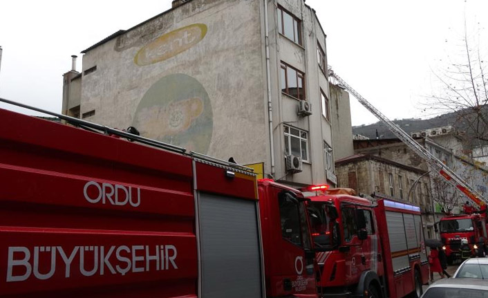 Ordu’da baca yangınında dumandan etkilenen iki kişi hastanelik oldu