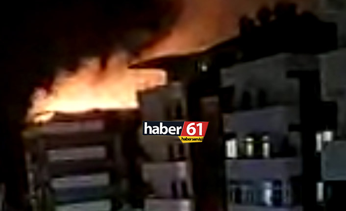 Trabzon'da yangın! Alevler yükseldi...