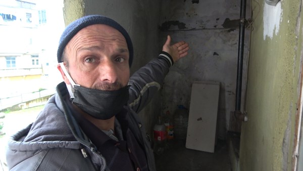 Rize'de metruk bina yıkımında önlem krizi! Yan bina boşaltıldı
