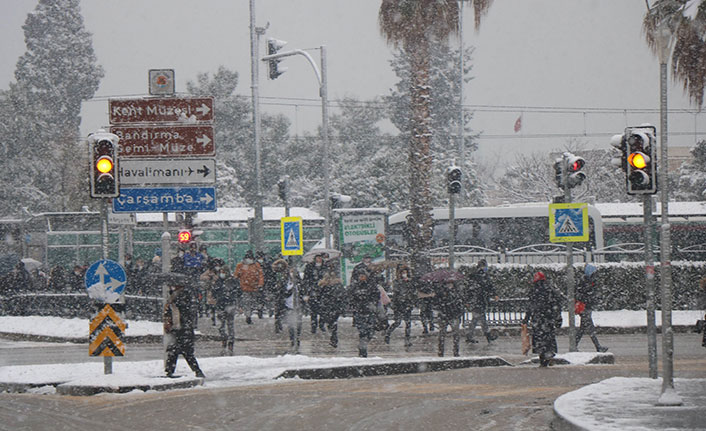 Samsun'da yoğun kar yağışı
