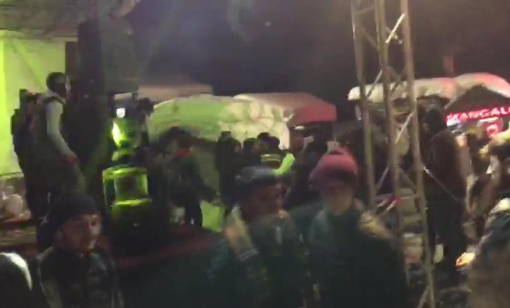 Rize'de kar festivalinde alkollü şahıs ortalığı karıştırdı