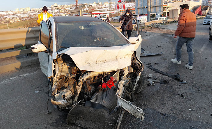 Samsun'da kaza 1 yaralı