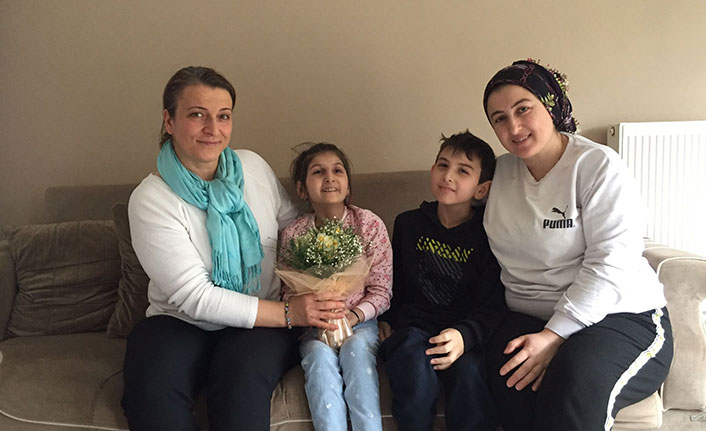 Trabzon’da Dünya Kanser gününde Hicran ve Samet’e sevindiren ziyaret