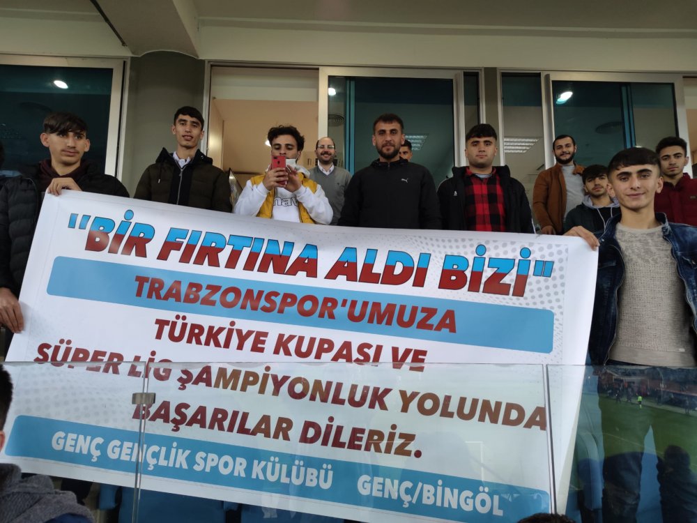 Bingöl'den Trabzon'a maça geldiler