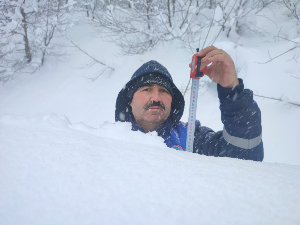 Ordu’da mart ayında kar 1.5 metreyi aştı
