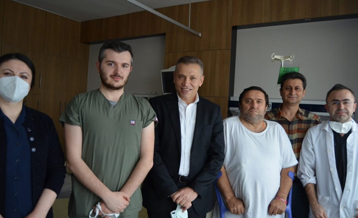 Gürcistan'dan geldi sağlığına Trabzon'da kavuştu