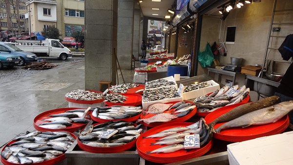 Kar yağışı Trabzon'da balık fiyatlarını uçurdu