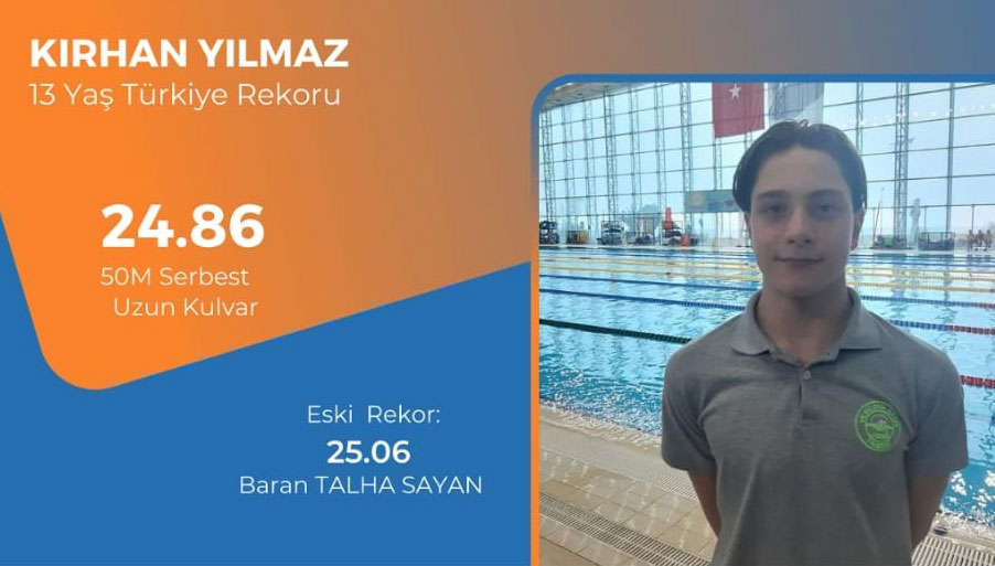 Trabzonlu sporcudan Kırhan Yılmaz’dan Türkiye rekoru