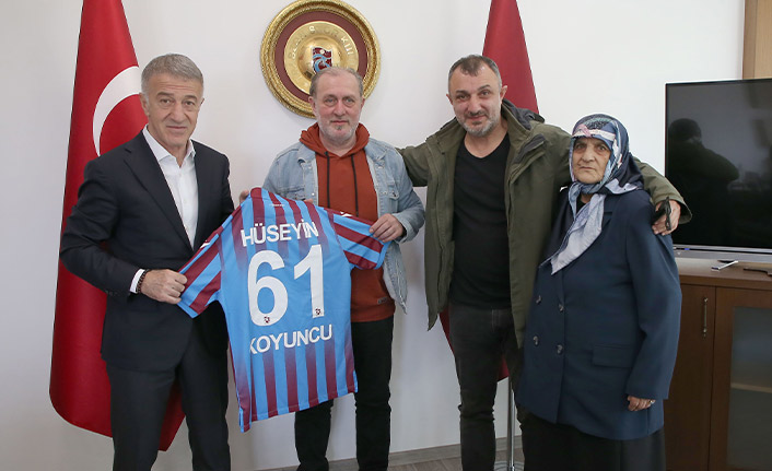 Kazım Koyuncu'nun ailesi Trabzonspor'u ziyaret etti