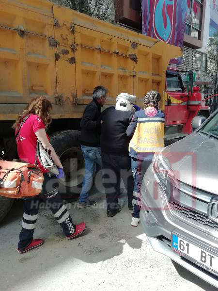 Trabzon’da talihsiz kaza! Açık bırakılan boşluğa takılıp düştü