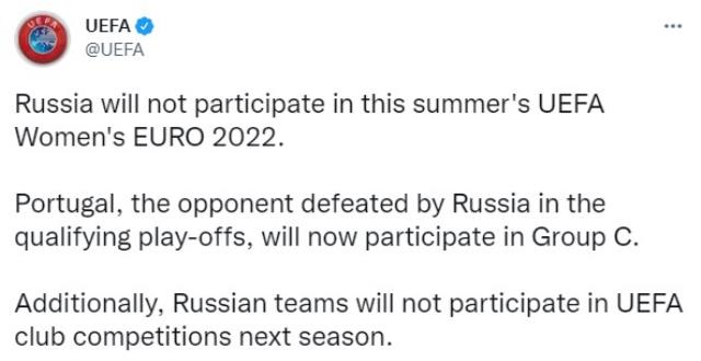 UEFA'dan Rusya'ya geçit yok! Men ettiler