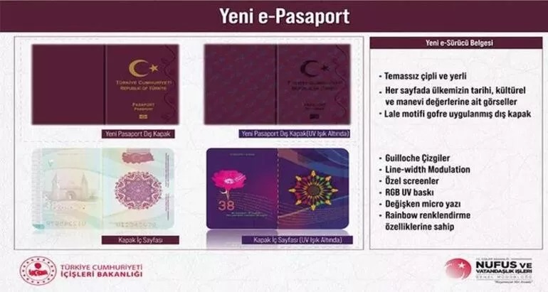 e-pasaport, e-mavi kart ve e-sürücü belgesiyle ilgili yeni detaylar ortaya çıktı
