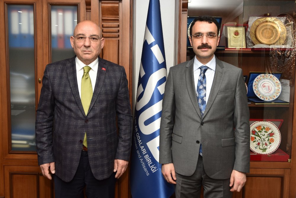 SGK Trabzon İl Müdürü Erdem Akbay'dan TESOB Başkanı Kara'ya ziyaret