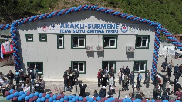 Trabzon'da Araklı-Sürmene İçme Suyu Arıtma Tesisi açıldı