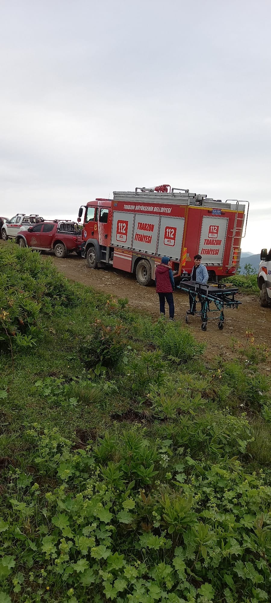 Trabzon'da acı olay! İneği ile birlikte uçuruma yuvarlandı