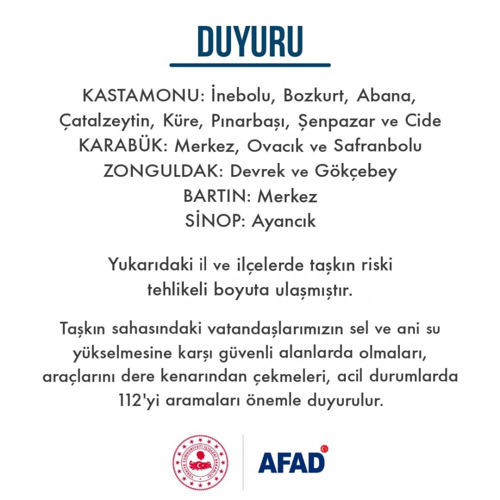 AFAD'tan sel önlemi! Trabzon dahil 13 ilden görevlendirme