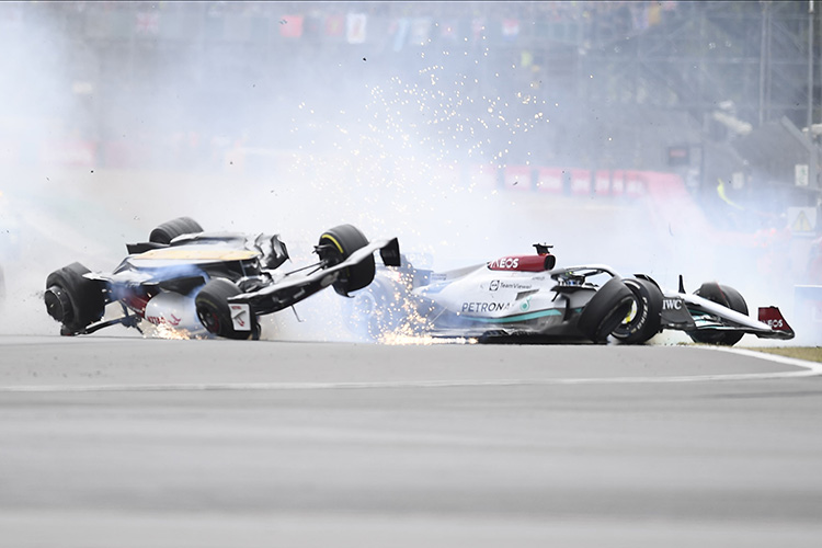 Formula 1'de korkutan kaza