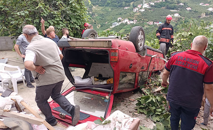 Trabzon'da eski belde Belediye Başkanı trafik kazası geçirdi