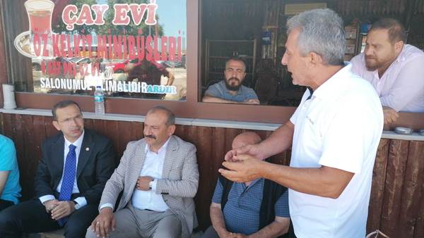 Trabzon'da esnaf sıkıntıları sıraladı Salih Cora dinledi
