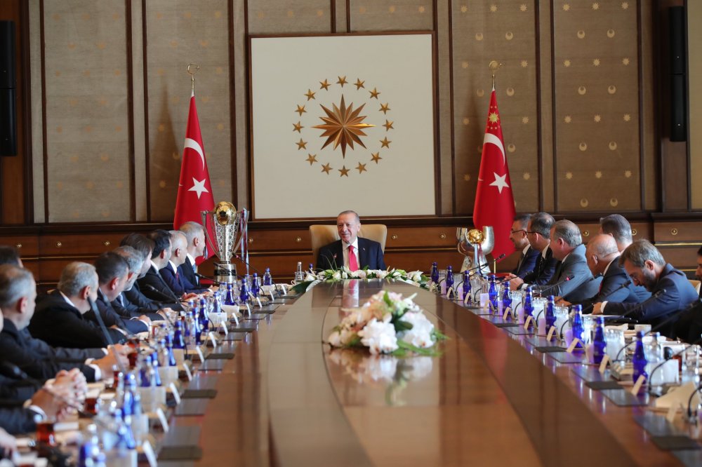 Trabzonspor Cumhurbaşkanı Erdoğan'la görüştü