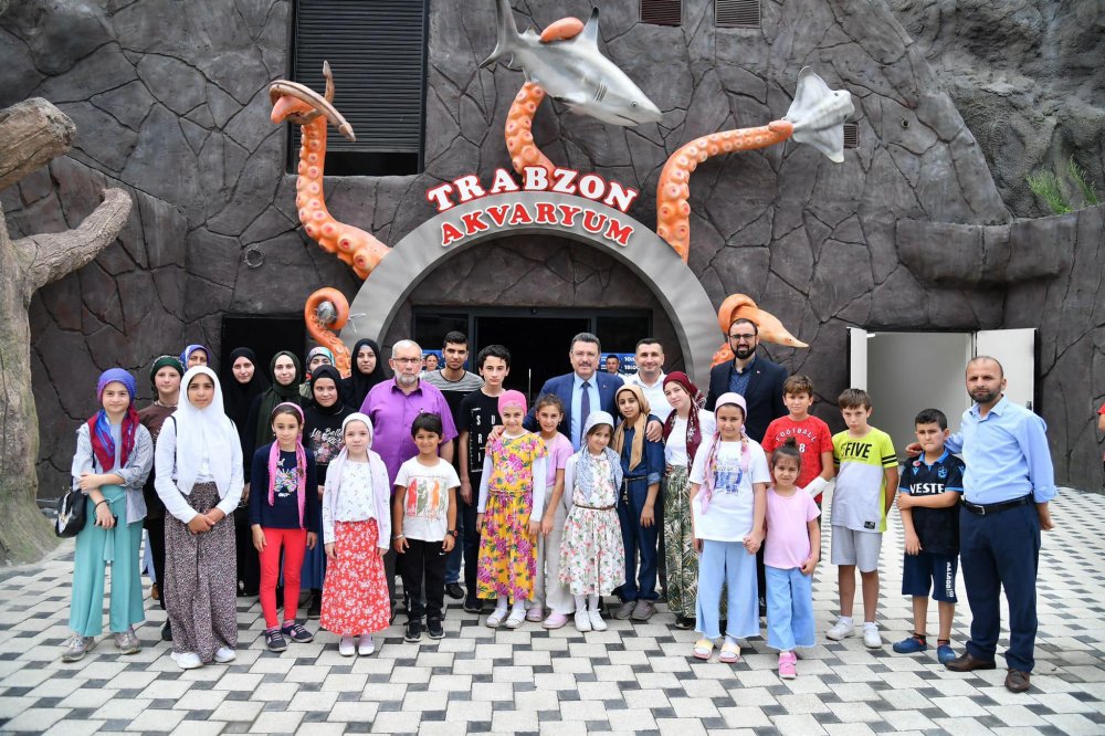 Başkan Genç Kuran Kursu öğrencileri ile Trabzon Akvaryum’u gezdi!