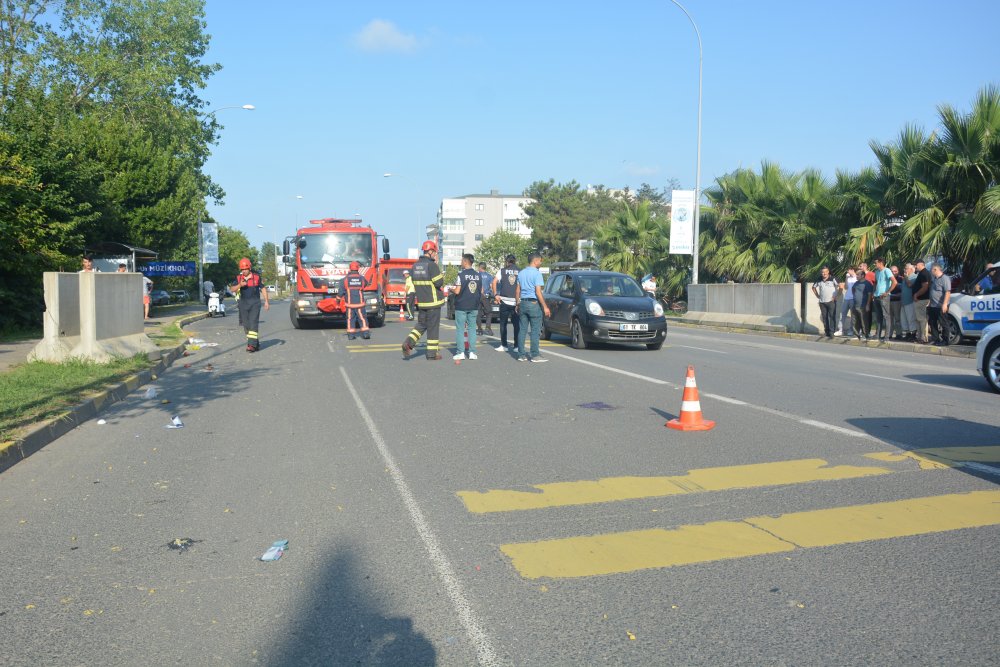 Ordu’da motosiklet kazası: 3 yaralı