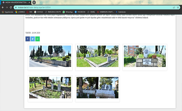 Trabzon'da Türkiye'de bir ilk! Bir tık ile mezar bilgileri