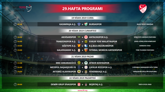 Süper Lig'de 27,28, 29, 30 ve 31. hafta programları belli oldu - İşte Trabzonspor'un maçları...