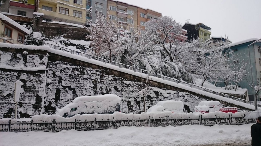 trabzon kar yağışı