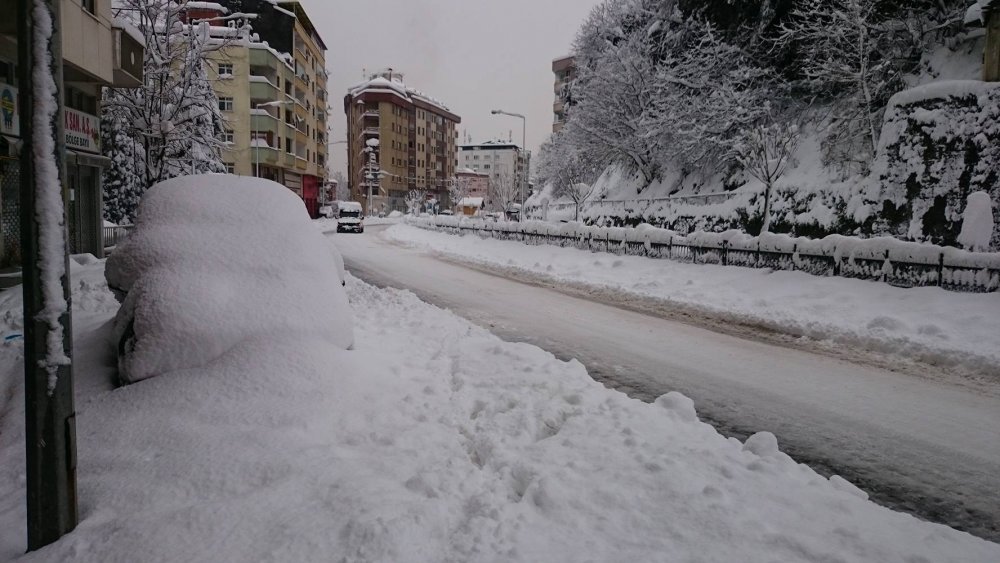 trabzon kar yağışı