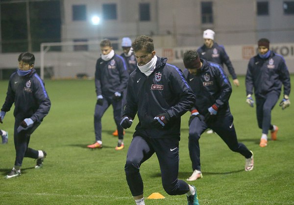 Trabzonspor'da kupa mesaisi devam ediyor.