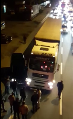 Trabzon'da trafiği felç eden kaza