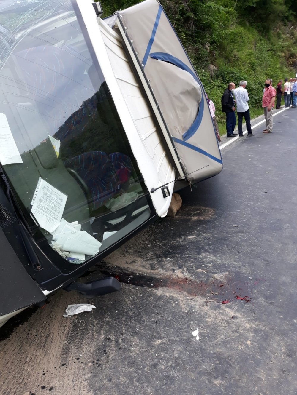 Giresun'da kamyonet devrildi: 5 yaralı