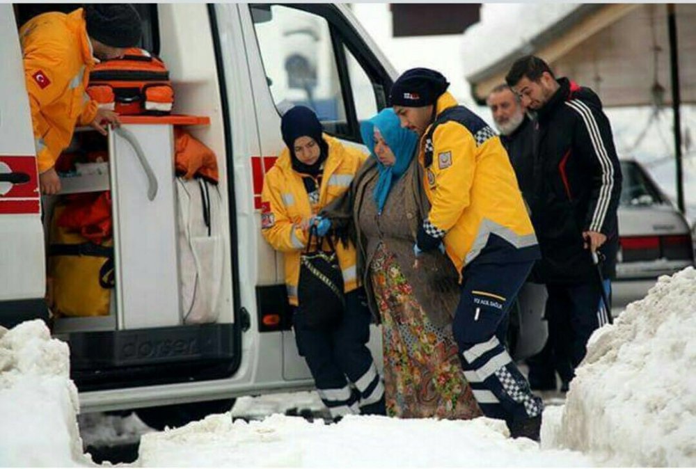 Trabzon'da karda 2 bin 139 hastaya ulaşıldı 