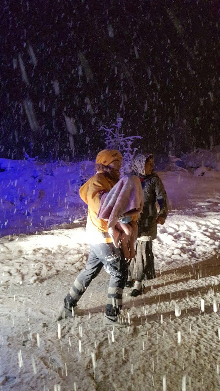 Trabzon'da karda 2 bin 139 hastaya ulaşıldı 