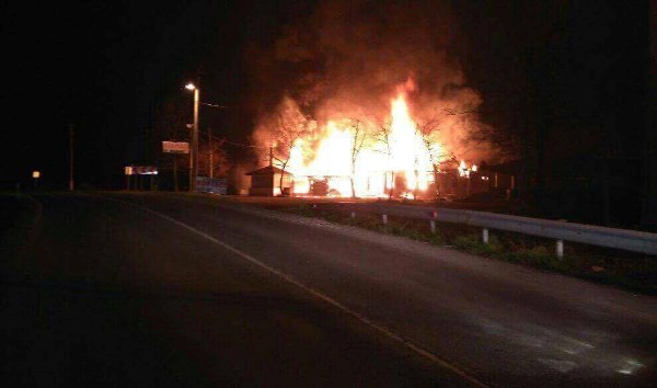 Ordu'da Kasap ve et lokantası tesisi alev alev yandı