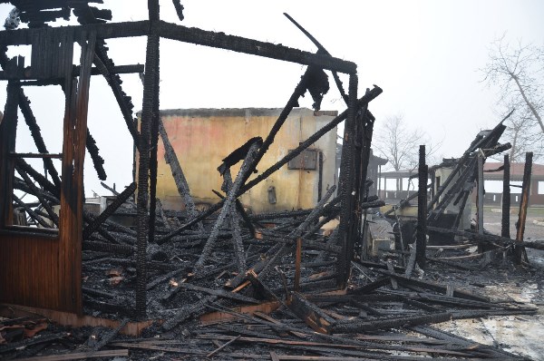 Ordu'da Kasap ve et lokantası tesisi alev alev yandı