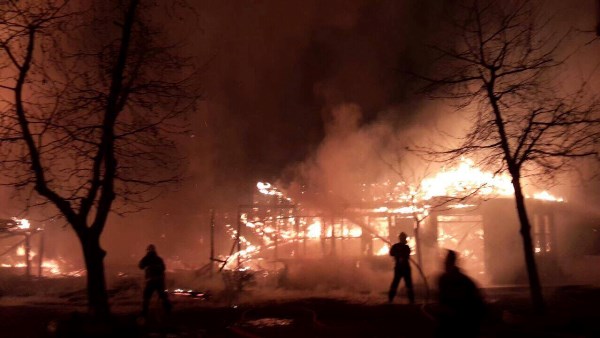 Ordu'da Kasap ve et lokantası tesisi alev alev yandı