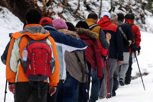 Gümüşhaneli dağcılardan doğa yürüyüşü