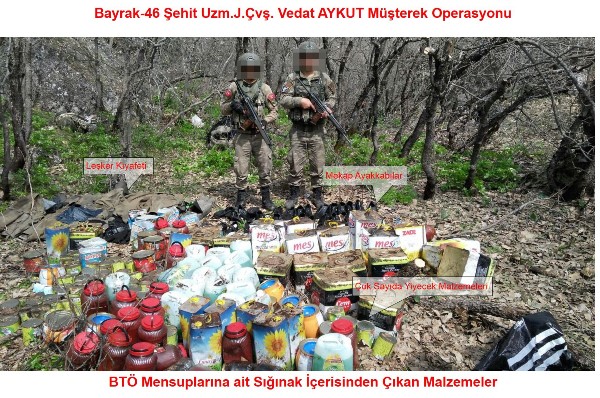 PKK'ya büyük darbe: 11 Sığınak 1  barınak
