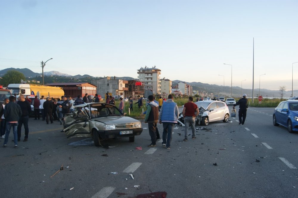 Giresun'da kaza: 1 Ölü 3 yaralı