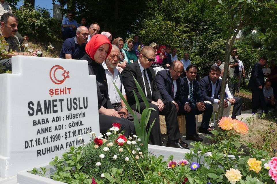 Trabzon şehit Samet Uslu'yu unutmadı