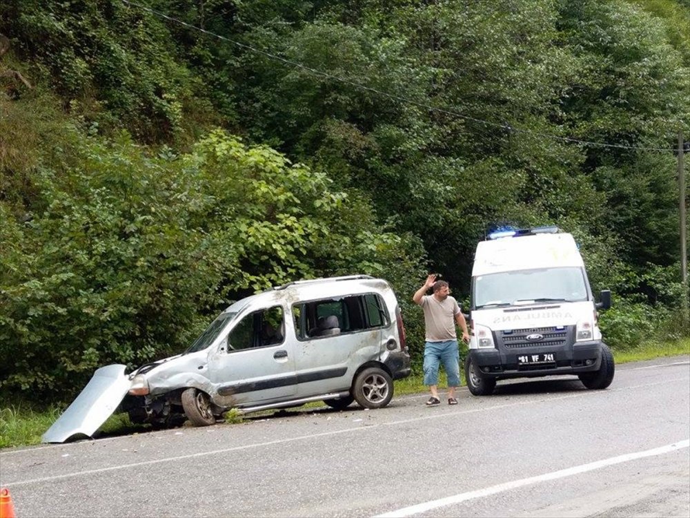 Trabzon'da kaza: 1 Yaralı
