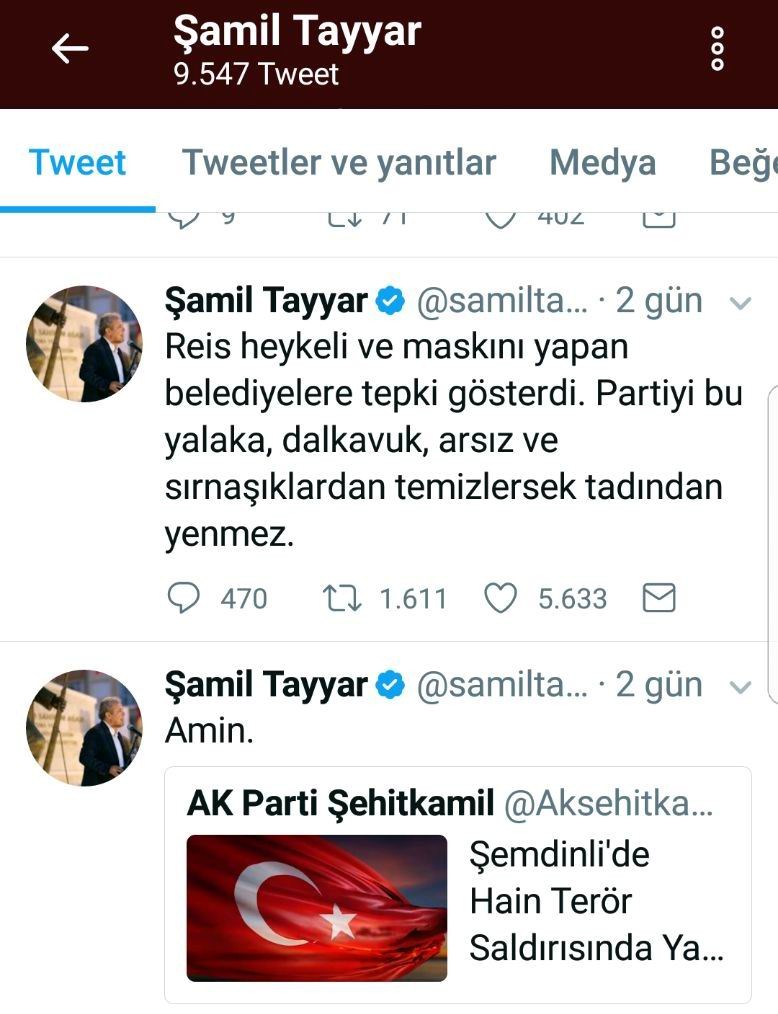 AK Partili Tayyar'dan Erdoğan heykellerine tepki 
