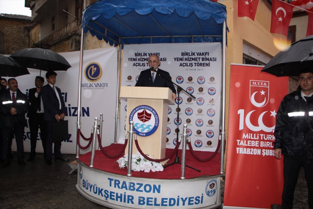 Trabzon'da Birlik Vakfı binasını TBMM Başkanı açtı 